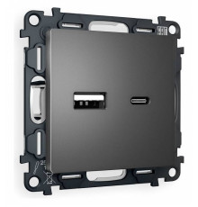 Розетка 2хUSB type A и C без рамки Ambrella Volt Quant MA661010