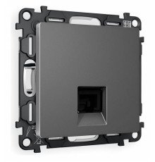 Розетка телефонная RJ-11 со штрокой, без рамки Ambrella Volt Quant MA662030