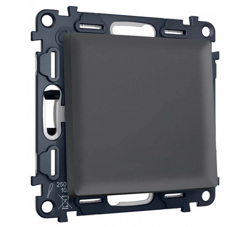 Выключатель двухполюсной самовозвратный без рамки Ambrella Volt MA MA901050