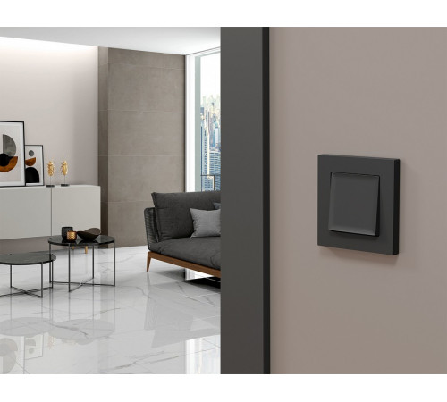 Выключатель двухполюсной самовозвратный без рамки Ambrella Volt MA MA901050