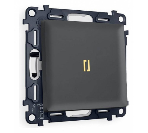 Выключатель одноклавишный с подсветкой без рамки Ambrella Volt Quant MA902010