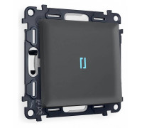 Выключатель одноклавишный с подсветкой без рамки Ambrella Volt Quant MA902020