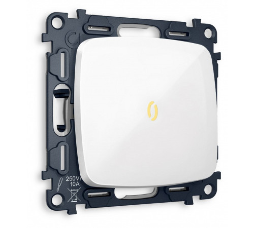 Выключатель проходной одноклавишный с подсветкой без рамки Ambrella Volt MO MO102030