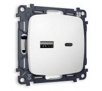Розетка 2хUSB type A и C без рамки Ambrella Volt Quant MO131010