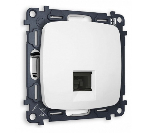 Розетка Ethernet RJ-45 и со шторками, без рамки Ambrella Volt Quant MO132010