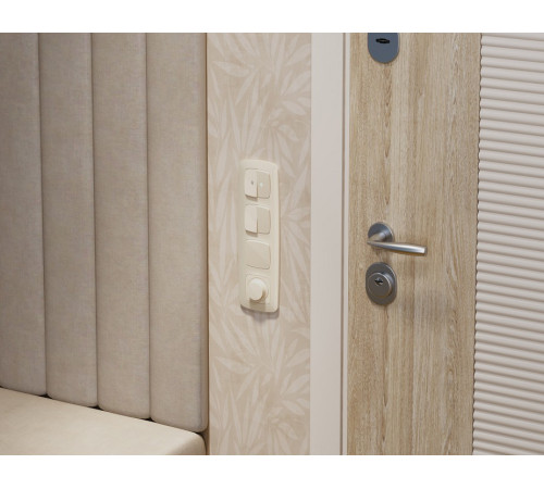 Выключатель перекрестный двухклавишный без рамки Ambrella Volt OMEGA MO303030