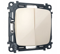 Выключатель перекрестный двухклавишный без рамки Ambrella Volt OMEGA MO303030