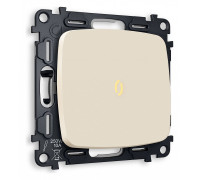 Выключатель проходной одноклавишный с подсветкой без рамки Ambrella Volt Quant MO322030