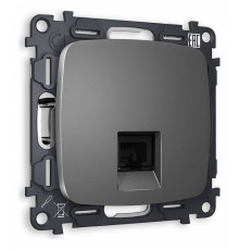 Розетка телефонная RJ-11 со штрокой, без рамки Ambrella Volt Quant MO662030