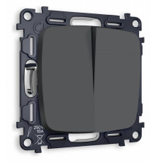 Выключатель двухклавишный без рамки Ambrella Volt Quant MO903010