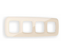 Рамка на 4 поста Ambrella Volt Radian Стекло натуральное OF350304