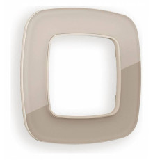 Рамка на 1 пост Ambrella Volt Radian Стекло натуральное OF350601