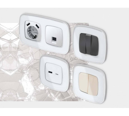 Рамка на 2 поста Ambrella Volt Coint OF640132