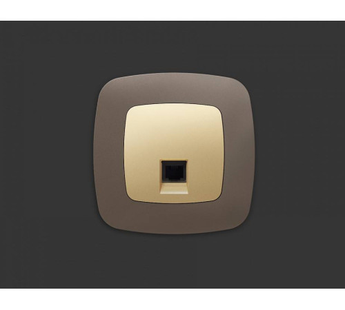 Накладка для розетки RJ-11 или RJ-45 Ambrella Volt Quant OP6120