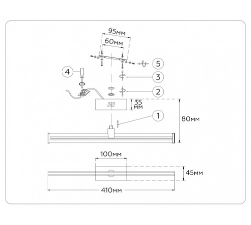 Накладной светильник Ambrella Light COMFORT FL6113