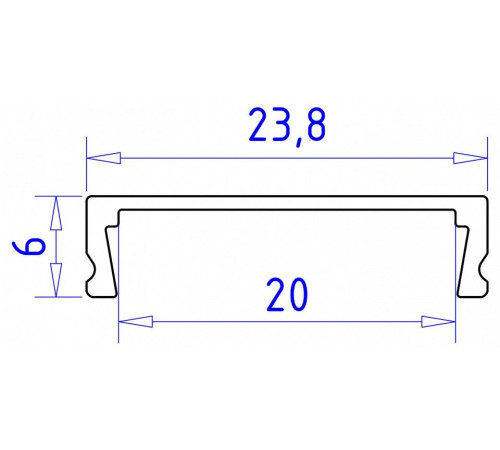 Профиль накладной Ambrella Light GP GP1800BK