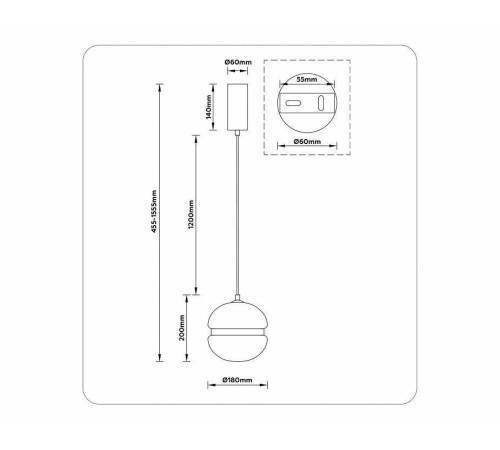 Подвесной светильник Ambrella Light LH LH11001