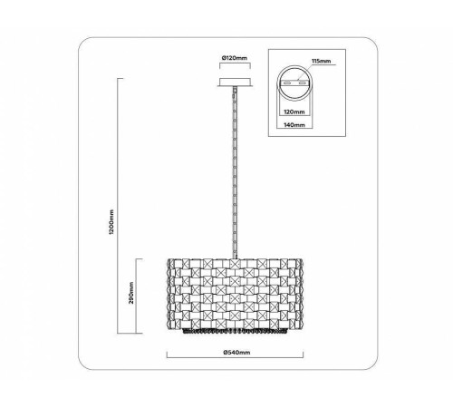 Подвесной светильник Ambrella Light LH LH41001