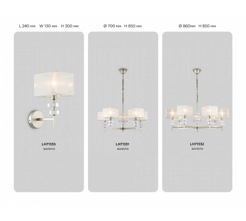 Бра Ambrella Light HIGH LIGHT 12 Вт LH71335