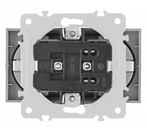 Розетка двойная с заземлением, без рамки Arte Milano am-203 203.40-2.black