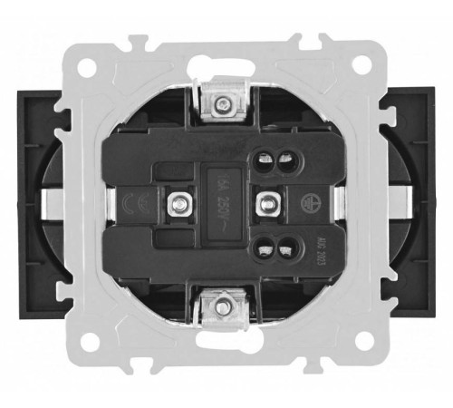 Розетка двойная с заземлением, без рамки Arte Milano am-203 203.40-2.shampan