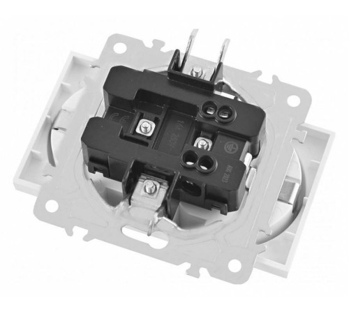 Розетка двойная с заземлением, без рамки Arte Milano am-203 203.40-2.white