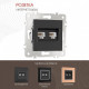 Розетка Ethernet RJ-45 без рамки Arte Milano am-203 203.45-2.black