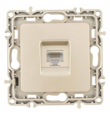 Розетка Ethernet RJ-45 без рамки Arte Milano am-217 217.45-1.shampan