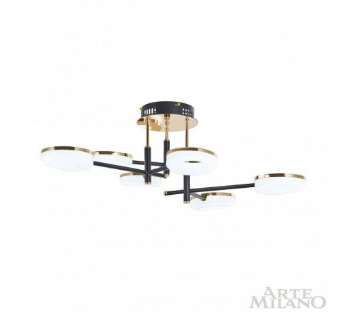 Потолочная люстра Arte Milano Ferrara-72999 272999/6 BK/GD