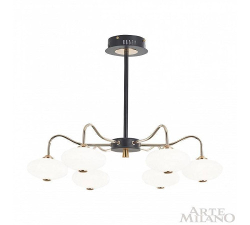 Люстра на штанге Arte Milano Neapolis-73908 273908/6 BK/GD