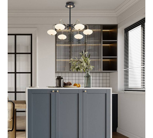 Люстра на штанге Arte Milano Neapolis-73908 273908/6 BK/GD