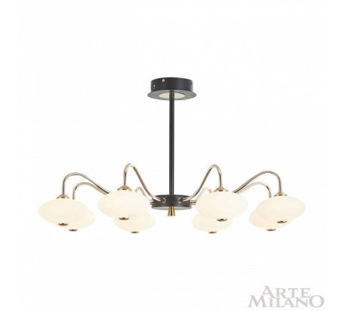 Люстра на штанге Arte Milano Neapolis-73908 273908/8 BK/GD