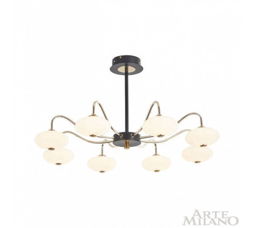 Люстра на штанге Arte Milano Neapolis-73908 273908/8 BK/GD