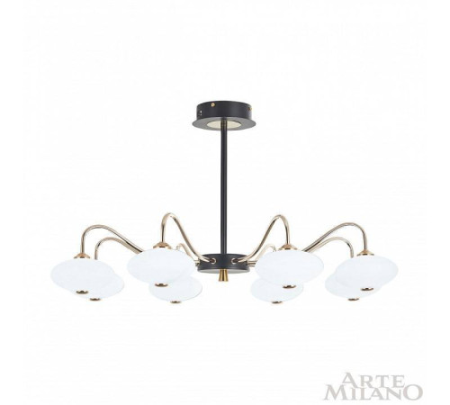 Люстра на штанге Arte Milano Neapolis-73908 273908/8 BK/GD