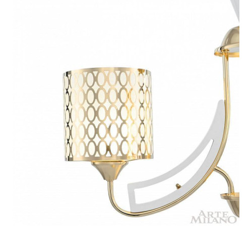 Подвесная люстра Arte Milano Florentia-3387 303387/3 Wh/Gd