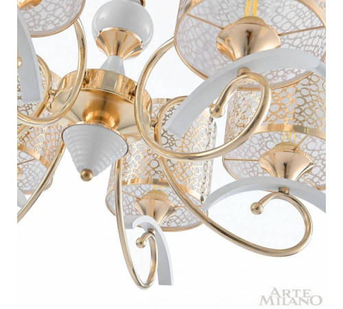 Подвесная люстра Arte Milano Florentia-9787 309787/6 Wh/Gd