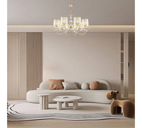 Подвесная люстра Arte Milano Florentia-9787 309787/8 Wh/Gd