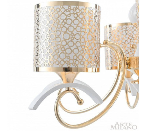 Подвесная люстра Arte Milano Florentia-9787 309787/8 Wh/Gd