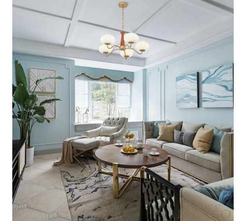 Подвесная люстра Arte Milano AM-Napoli 310166/D680/5 BS/WD