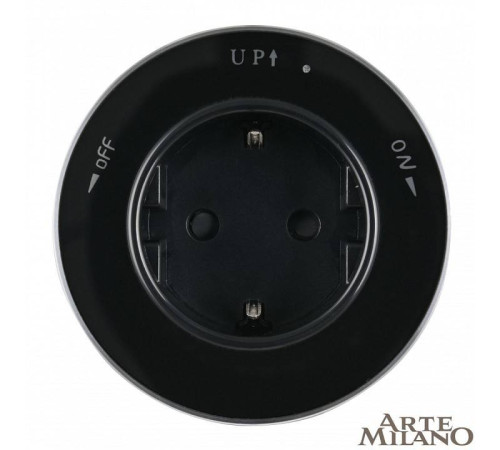 Розетка с заземлением на треке Arte Milano Am-track-sockets 380011TS/ES Black
