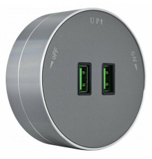 Розетка 2xUSB на треке Arte Milano Am-track-sockets 380011TS/USBx2 Grey