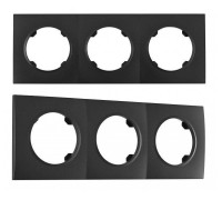 Рамка на 3 поста Arte Milano am-502.04 502.04-3.black
