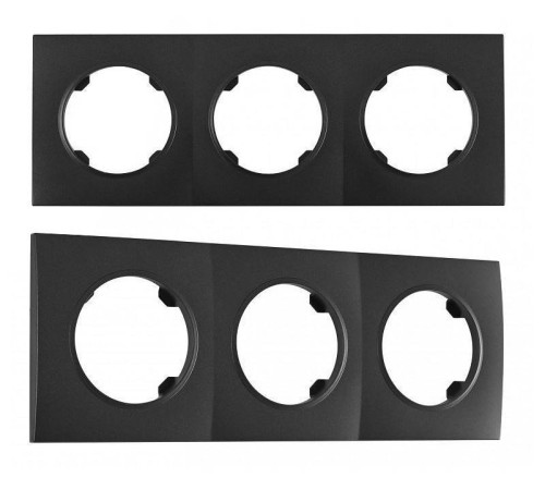 Рамка на 3 поста Arte Milano am-502.04 502.04-3.black