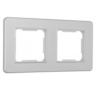 Рамка на 2 поста Arte Milano am-502.16 502.16-2.silver