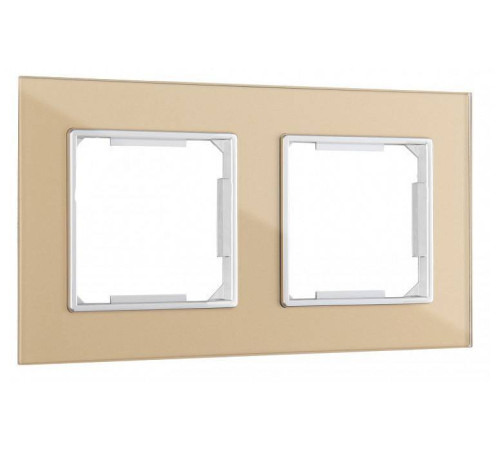 Рамка на 2 поста Arte Milano am-503.02 503.02-2.shampan