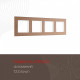 Рамка на 4 поста Arte Milano am-503.12 503.12-4.brown