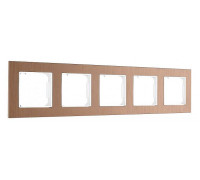 Рамка на 5 постов Arte Milano am-503.12 503.12-5.brown