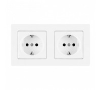 Розетка с заземлением и со шторкой Arte Milano SET06-2 SET06-2-40-1x2 white