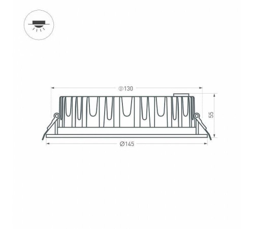 Встраиваемый светильник Arlight Ltd 021068