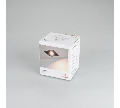 Встраиваемый светильник Arlight CL-SIMPLE-S80x80-9W Warm3000 (BK, 45 deg) 028149